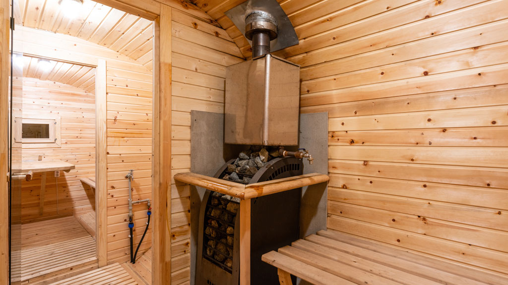Holzbefeuerte Sauna