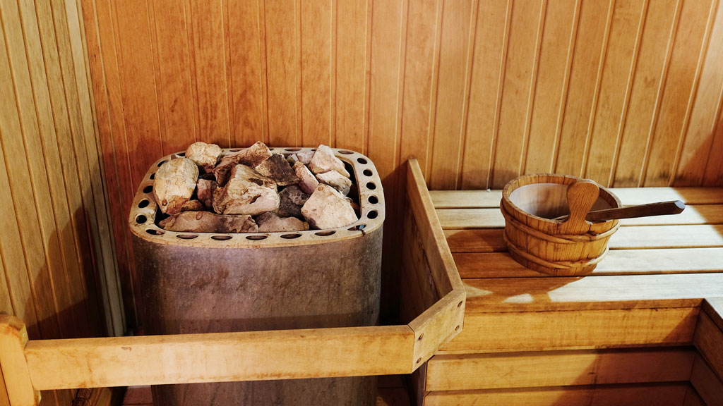 Saunaofen in der Sauna
