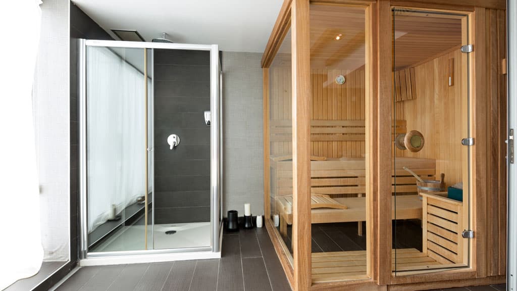 Sauna im Badezimmer