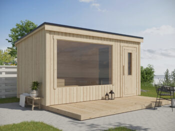 Fjordholz Design Saunahaus Modell Kalle L