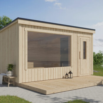Fjordholz Design Saunahaus Modell Kalle L