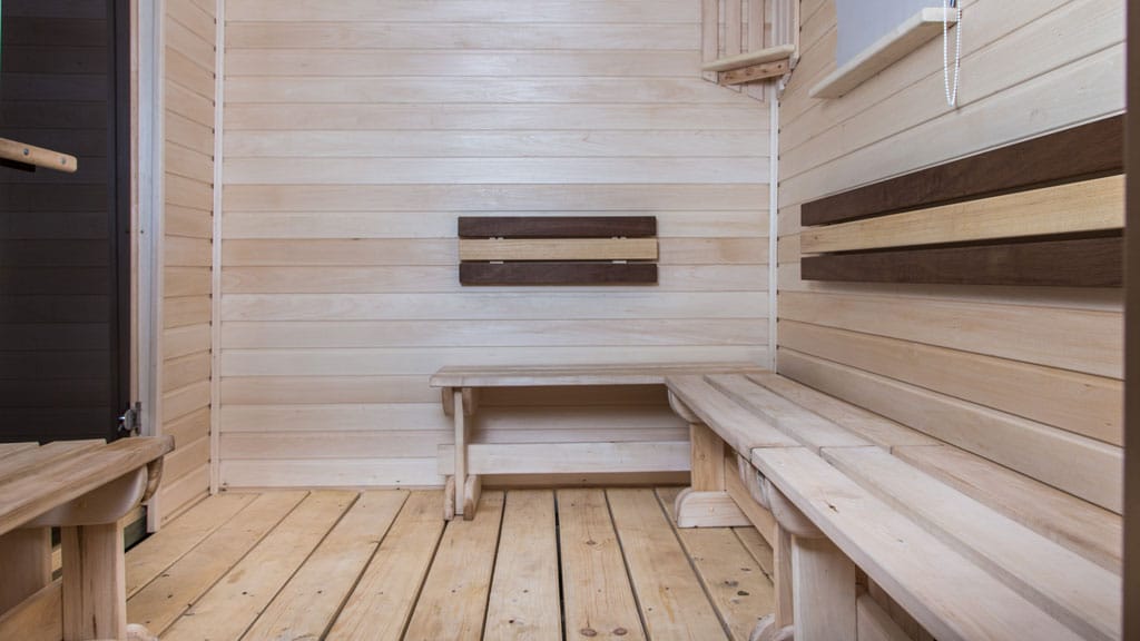 Saunabänke aus Holz